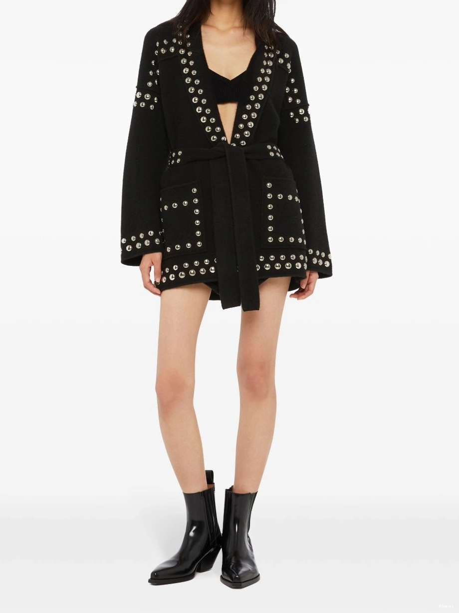 Affordable cardigan Alanui virgin-wool Women stud-embellished 0810
